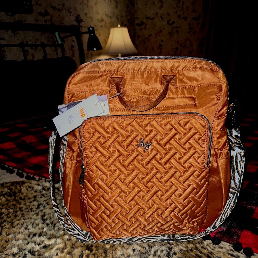 Lug - Sonata Convertible Tote NWT'S Copper Brown
